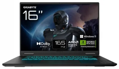 Gigabyte Gaming A16 Ryzen 7 16GB 512GB czarny RTX5050 Windows 11