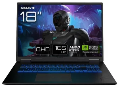 Gigabyte Gaming A18 Ryzen 7 16GB 512GB czarny RTX5050 bez systemu